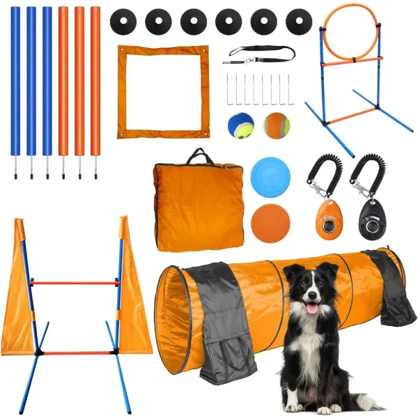 Dog Agility Training Equipment Set Outdoor Indoor Game