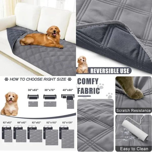 Waterproof Furniture Cover 30x70 Reversible, Washable, Leakproof