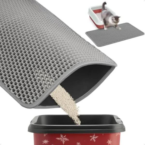27x19 Cat Litter Trapping Mat UltraLarge UrineProof & NonSlip